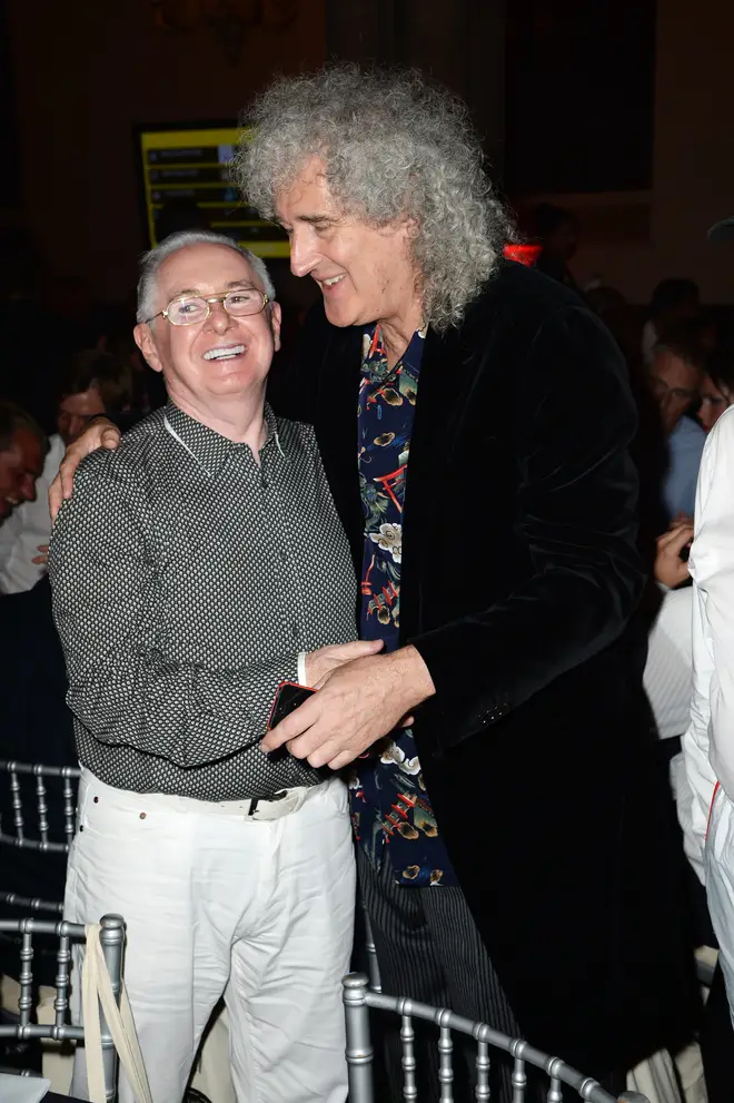 John Reed and Brian May attend The Mercury Phoenix Trust Queens Aids Benefit at One Mayfair on September 5, 2013