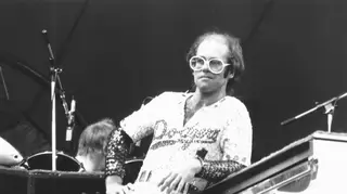 Elton John plays Dodger Stadium in 1975