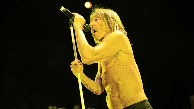 Iggy Pop performs on stage in 2022