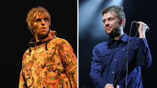 Liam Gallagher and Damon Albarn