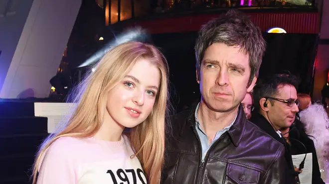 Anais Gallagher and her father former Oasis guitarist Noel Gallagher