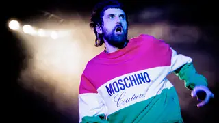 Serge Pizzorno of Kasabian performing in Milan, Italy on 16th October 2022