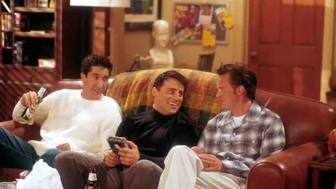 David Schwimmer, Matt LeBlanc and Matthew Perry in Friends