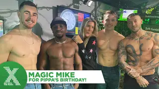 Pippa is surprised by Magic Mike dancers for her birthday
