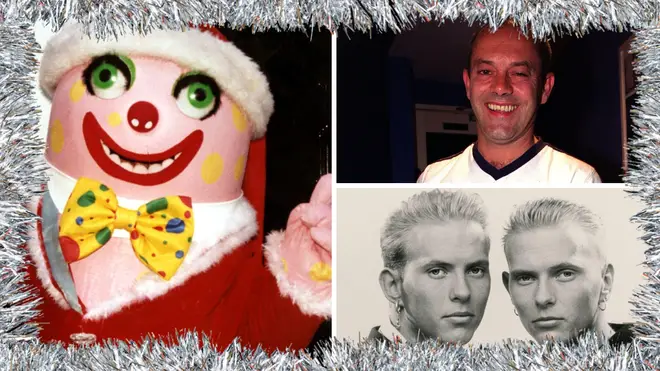 Mr Blobby. Keith Allen and the Bros lads: they've all participated in Christmas tunes