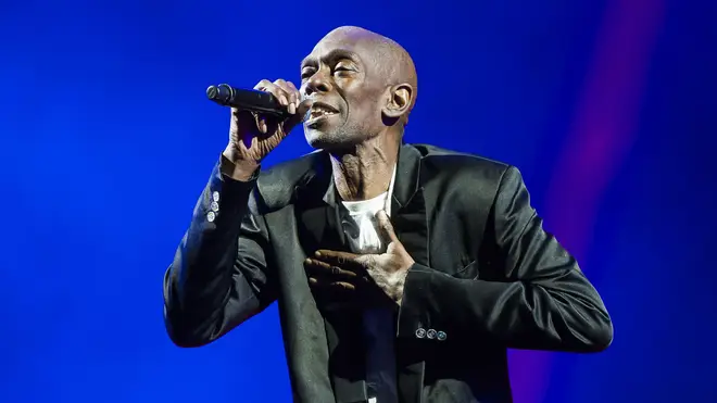 Maxi Jazz performing at the Isle Of Wight Festival, 2016