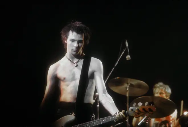 Sid Vicious at his last Sex Pistols show in San Francisco, 14th January 1978