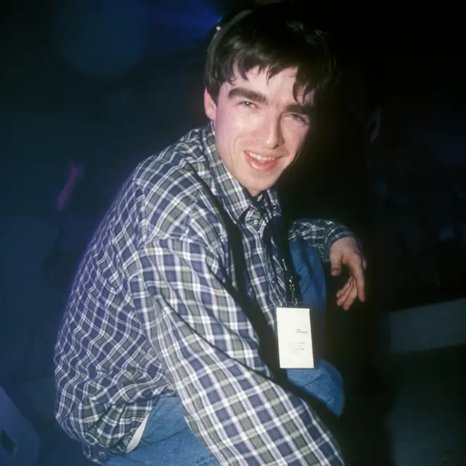 Young Noel Gallagher setting out on his rock'n'roll adventure back in 1992, when he was a roadie for Manchester band Inspiral Carpets