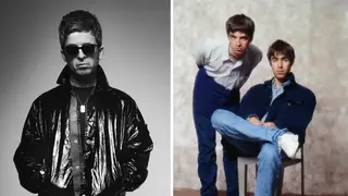 Noel Gallagher and the former Oasis guitarist with his brother Liam Gallagher in 1994