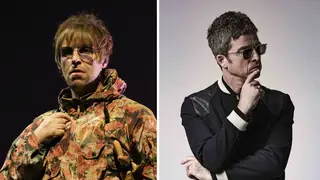 Former Oasis stars Liam Gallagher and Noel Gallagher
