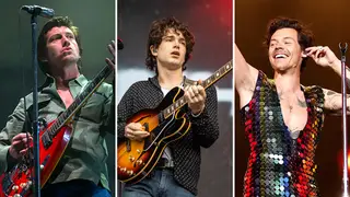 Arctic Monkeys' Alex Turner, Inhaler's Elijah Hewson and Harry Styles