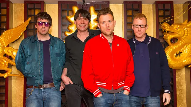 Blur at the launch of their Magic Whip album in 2015