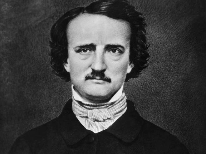 Edgar Allan Poe (1809-1849). He also turns up on the cover of Sgt Pepper