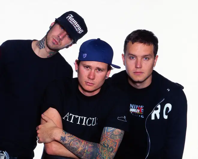 Blink-182 in 2001: Travis Barker, Tom Delonge and Mark Hoppus