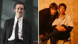 The 1975's Matty Healy and Oasis brothers Liam and Noel Gallagher