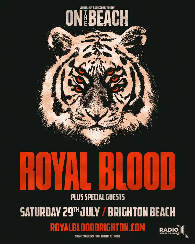 Royal Blood will play Brighton Beach on Saturday 29th July 2023