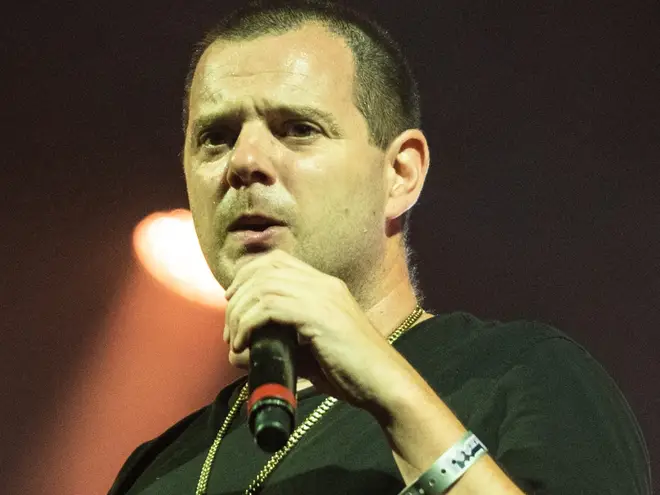 Mike Skinner onstage with The Streets in 2021