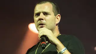 Mike Skinner onstage with The Streets in 2021