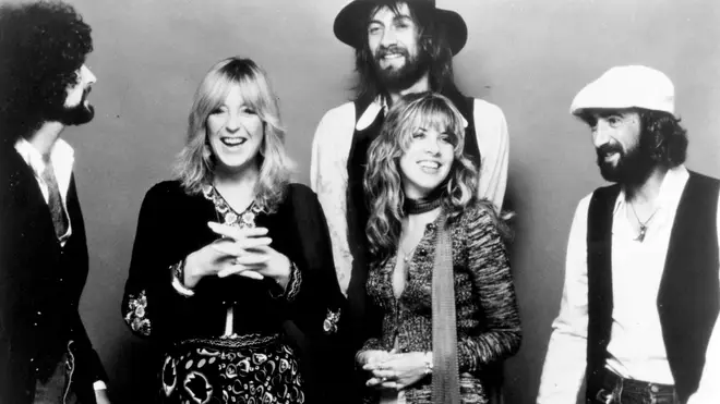 The Rumours line-up of Fleetwood Mac, 1977: Lindsey Buckingham, Christine McVie, Mick Fleetwood, Stevie Nicks and John McVie.