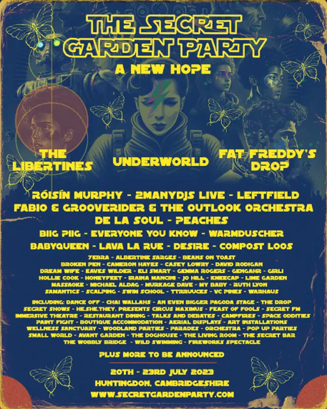 Secret Garden Party 2023 poster