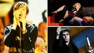 Shocking BRITs moments: Jarvis Cocker in 1996, Madonna takes a tumble and Liam gets mouthy