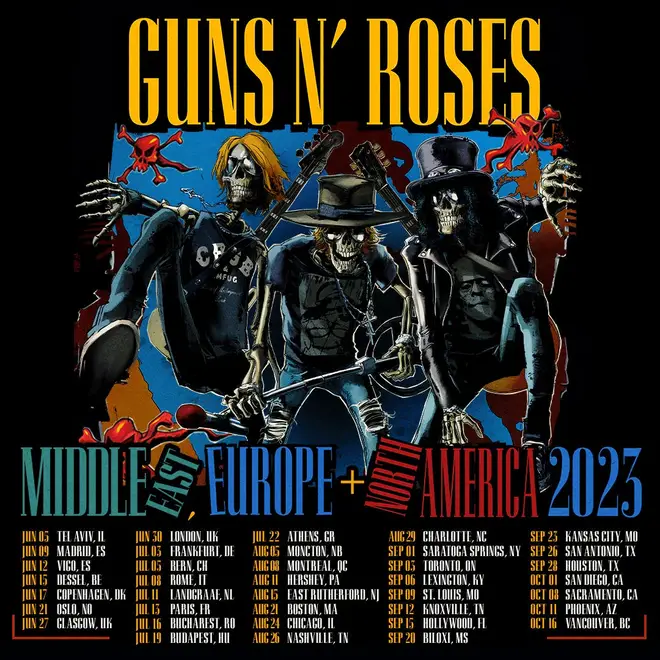Guns N' Roses announce 2023 world tour