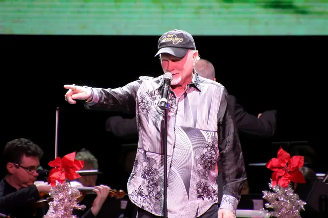 Mike Love, original member of the Beach Boys performs, in concert in the Etess Arena at Hard Rock Atlantic City on  December 3, 2022