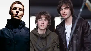 Liam Gallagher and his sons Gene and Lennon Gallagher