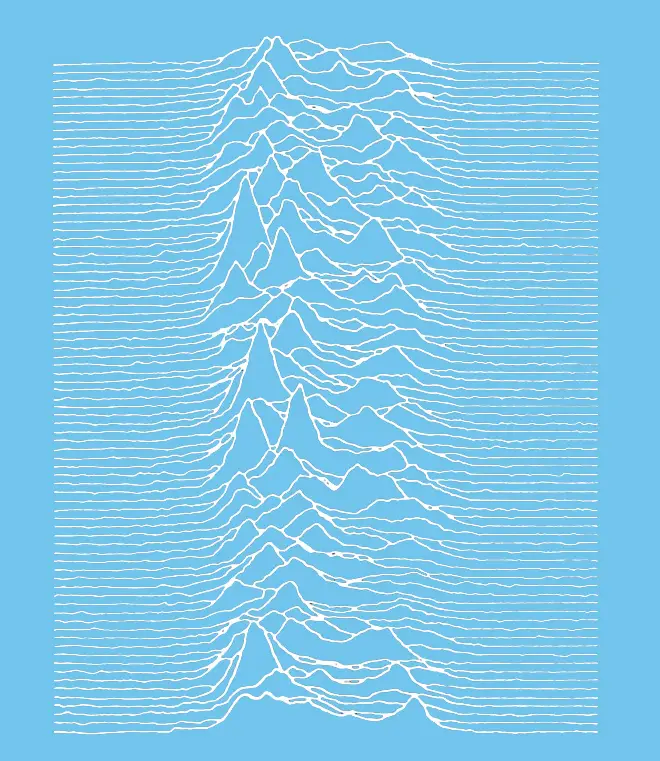 What does the cover of Joy Division's Unknown Pleasures mean