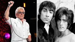 The Who's Roger Daltrey and Keith Moon and Roger Daltrey in 2022