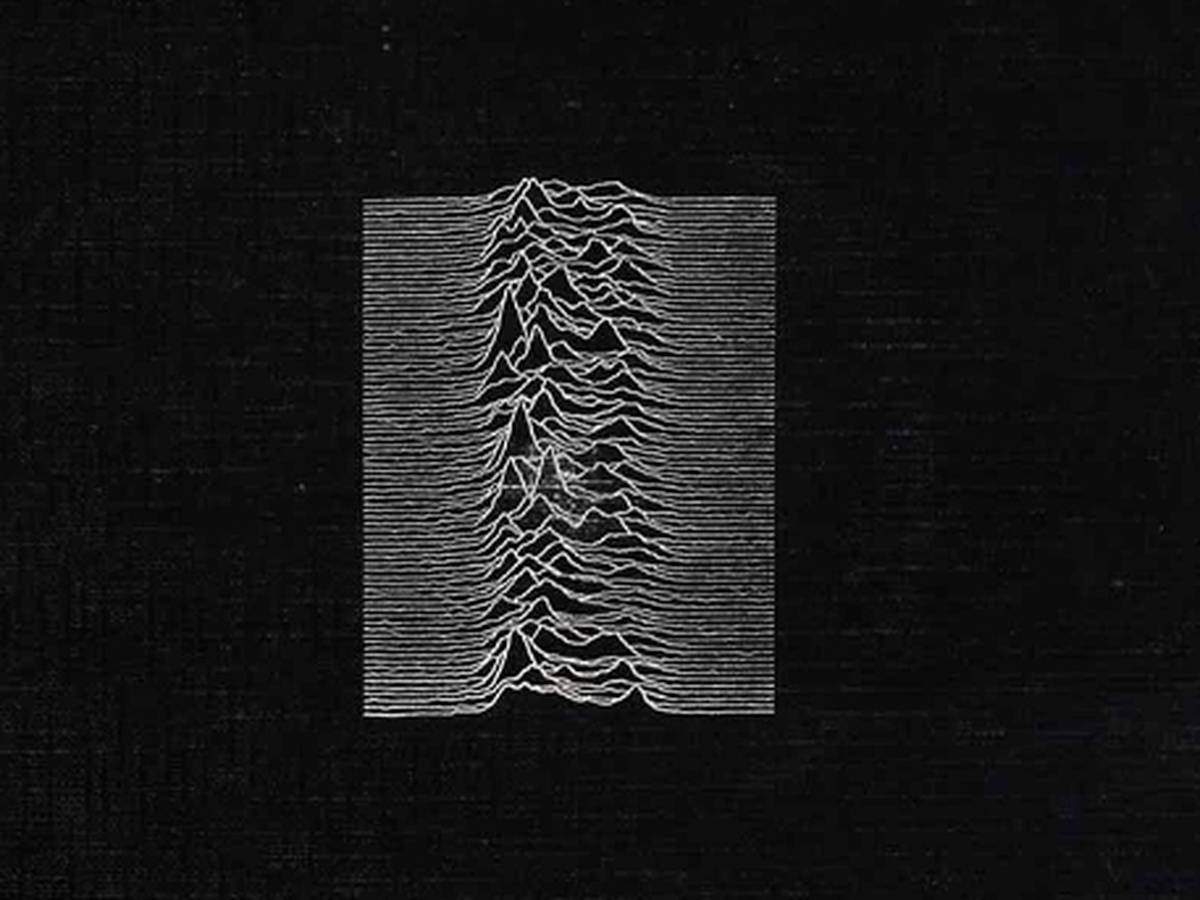 What does the cover of Joy Division's Unknown Pleasures mean