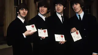 26th October 1965: The Beatles receive their MBEs at Buckingham Palace