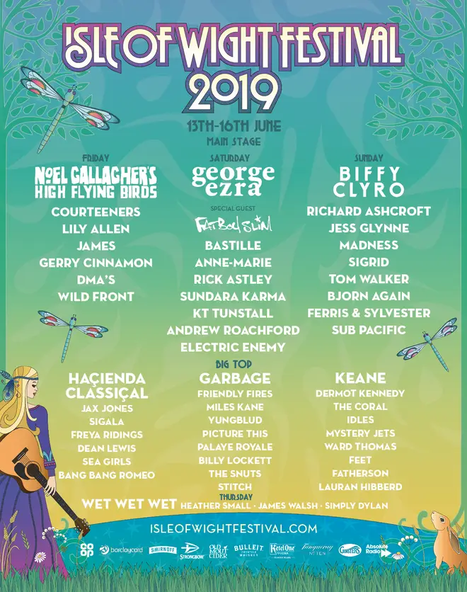 Isle Of Wight festival 2019 poster