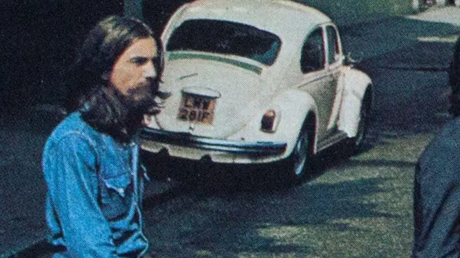 The infamous "28IF" number plate from the cover of the Abbey Road album.