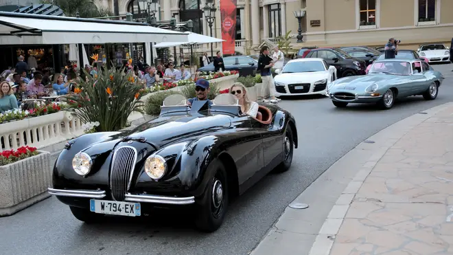 David Gandy drives a Mark II Jaguar not unlike Noel Gallagher's expensive mistake, here in May 2019