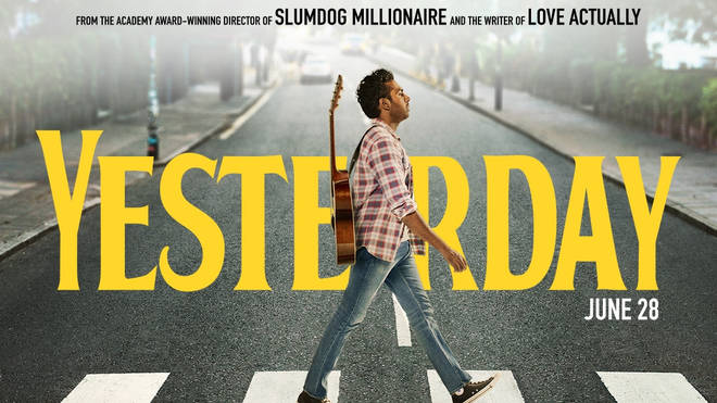 The film poster for Yesterday, The Beatles-inspired movie starring Himself Patel