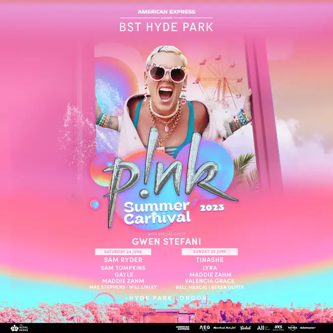 Pink is set to headline BST Hyde Park 2023
