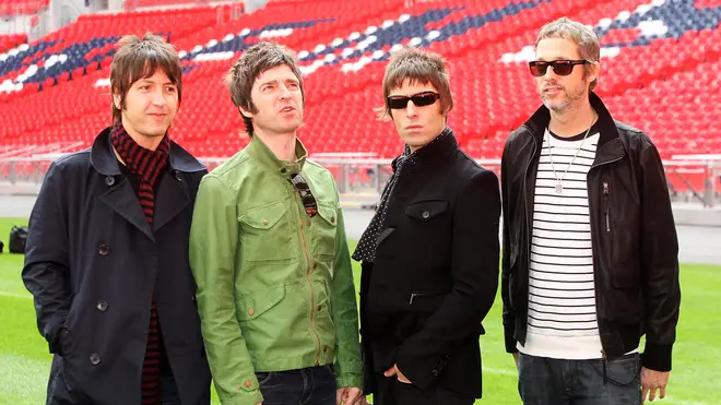 The "final" line-up of Oasis before their split: Gem Archer, Noel Gallagher, Liam Gallagher and Andy Bell