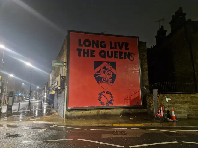 Queens of the Stone Age billboard appears overnight in Borough Market