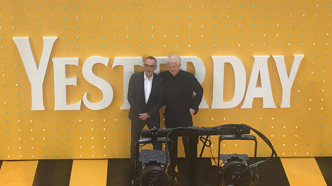 Danny Boyle and Richard Curtis at the premiere of Yesterday, the Beatles-inspired movie