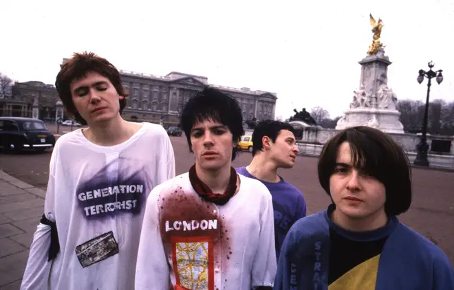Manic Street Preachers in London, January 1991: icky Wire, Richey Edwards, James Dean Bradfield and Sean Moore