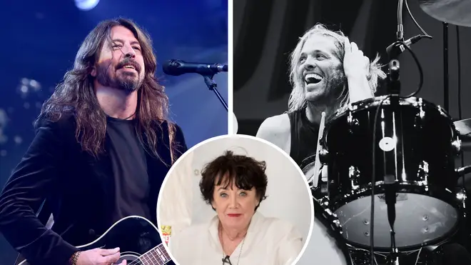 Foo Fighters frontman Dave Grohl, his late mother Virginia Grohl and late drummer Taylor Hawkins