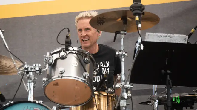 Josh Freese on stage with The Offspring