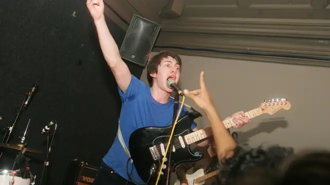 The 19-year-old Alex Turner playing in Nottingham in 2005.