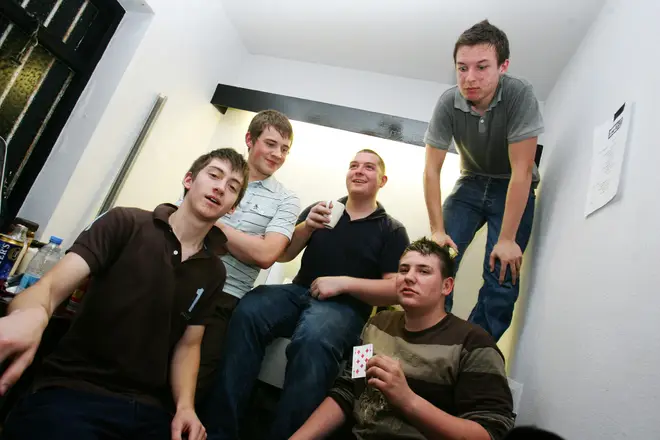 Young Monkeys, backstage in Barnsley, 2005.
