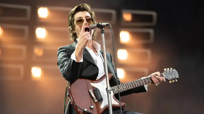 Arctic Monkeys play live at the Emirates Stadium.