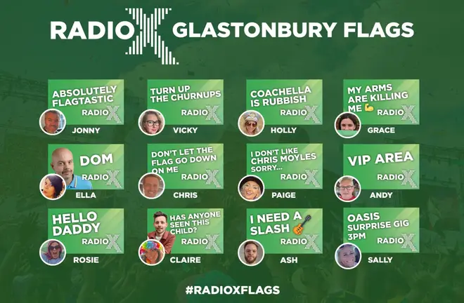 The Chris Moyles Show Glastonbury Flags 2023