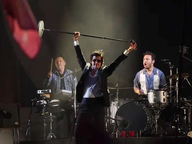 Arctic Monkeys performing at Glastonbury Festival Friday June 23, 2023.