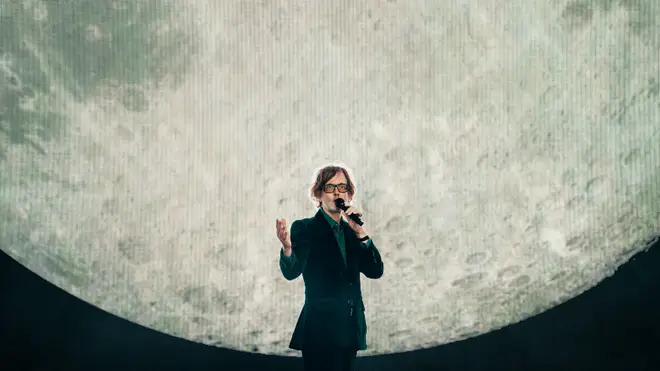 Pulp's Jarvis Cocker at their Finsbury Park gig
