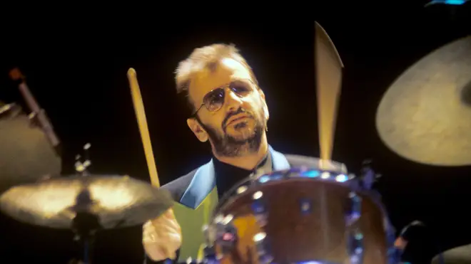 Ringo Starr performing live in July 1992